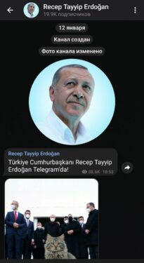 Ərdoğan "Telegram"da özünə kanal yaradıb 