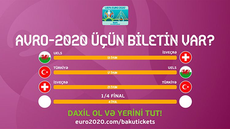 AVRO-2020 biletlərinin birbaşa satış mərhələsi başlayıb