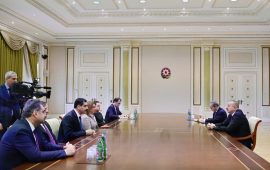Prezident İlham Əliyev Türkiyənin Ticarət nazirini qəbul edib