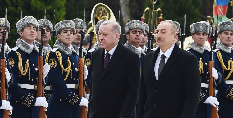 Ərdoğanın qarşılanması – Türkiyə Prezidenti Rəcəb Tayyib Ərdoğanın rəsmi qarşılanma mərasimi olub