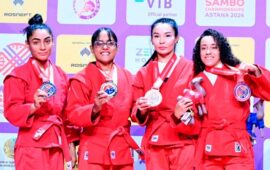 Türkmənistan sambo turnirində 6 medal qazanıb