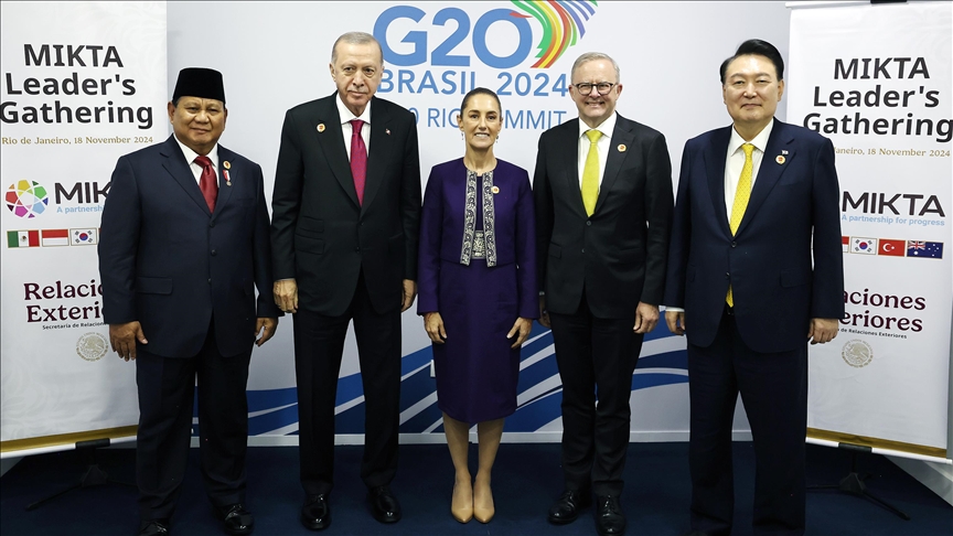 Prezident Ərdoğan MİKTA liderlərinin toplantısına qatılıb