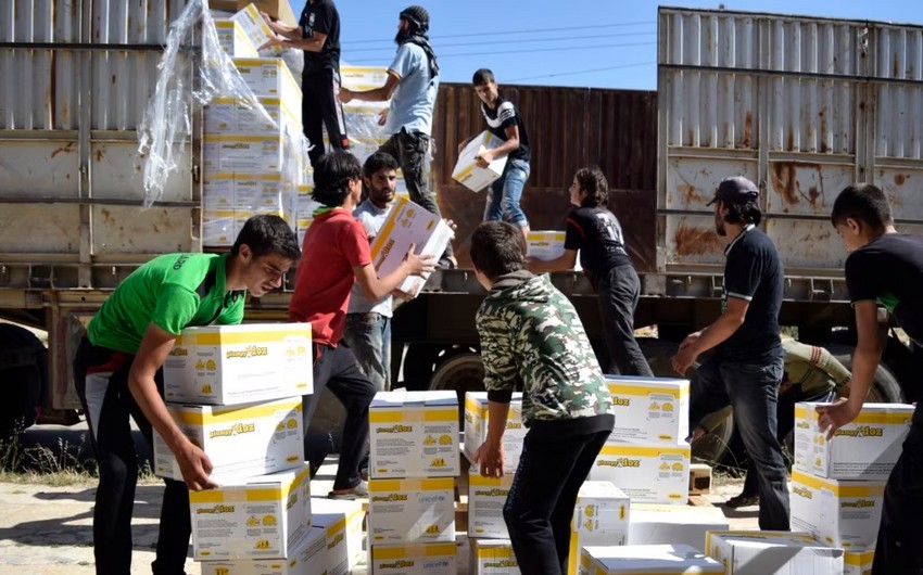 ABŞ Suriyaya humanitar yardımın çatdırılmasına qoyulan məhdudiyyətləri yumşaldacaq