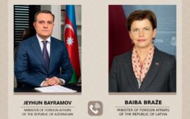 Azərbaycan və Latviya XİN başçıları regional və beynəlxalq təhlükəsizlik məsələlərini müzakirə ediblər