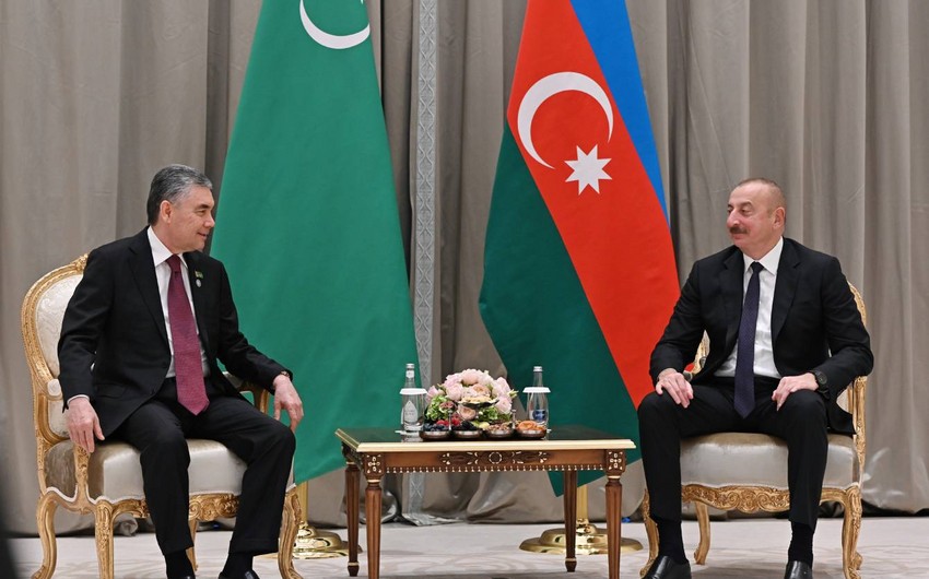 Qurbanqulu Berdiməhəmmədov Prezident İlham Əliyevi təbrik edib