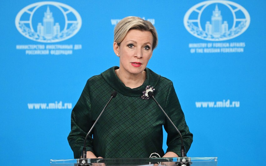 Zaxarova: Rusiya Qərb sülhməramlılarının Ukraynada yerləşdirilməsinin əleyhinədir