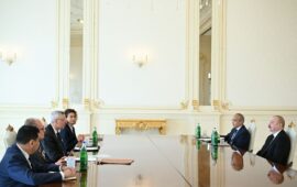 Prezident İlham Əliyev Alman İqtisadiyyatının Şərq Komitəsinin sədrini qəbul edib