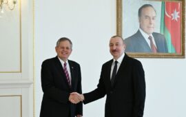 Prezident İlham Əliyev ABŞ Senatının Xarici Əlaqələr Komitəsinin üzvünü qəbul edib